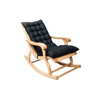Tanant Cuscini per Sedia a Sdraio Cuscino per Sedia a Dondolo Cuscino per Sedia a Dondolo Antiscivolo per Giardino Esterno/Interno/Divano/Tatami/Seggiolino Auto/Panca(Nero, Bordeaux)