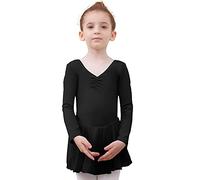 Tancefair Ragazza Vestito da Balletto Body Danza Tutu da Balletto Leotard Vestito Ginnastica Manica/Lunga Corta Ballet Outfit con Chiffon Gonna