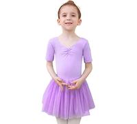 Tancefair Ragazze Vestiti da Balletto Ragazze Balletto Leotard Body da Danza Balletto per Bambine Vestito da Ballo Ginnastica Leotards Corpo con Gonna Tutu