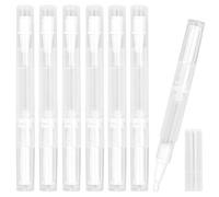 TANCUDER 10 Pezzi Penna Contenitore Cosmetico Plastica 3ml Penne vuote con Punta a Pennello Trasparente Portabile Contenitori per Lucidalabbra Olio Essenziale Liquidi