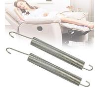 TANCUDER 2 Pcs Molla per Regolatore Elastica in Acciaio Zincato Set 175mm Molle per Trampolino Molla di Tensione Ricambio per Divano Poltrona Reclinabile (Argento)