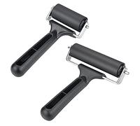 TANCUDER 2 Pezzi Rullo di Inchiostro Rullo in Gomma per Pittura Brayer di Gomma Rullo di Stampa Rulli per Verniciare per Colla, Stampaggio a Inchiostro, l'Artigianato di Carta da Parati - 6CM e 10CM
