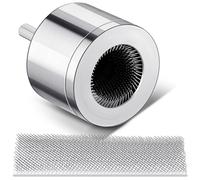 Tandefio Pulitore per tubi in rame da 3/4" con 2 spazzole sostituibili Spazzola per la pulizia del tubo per trapano elettrico per idraulici professionali e scopi industriali