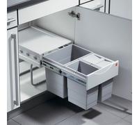 Tandem 5, Pattumiera per Porte a Battente, Grigio Chiaro