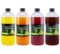 Tandem Baits Attrattivo per Pesci Esca Booster Liquido Attrattore Euro Booster XXL Set da 4 Pezzi 1 L Mix di Aromi 2