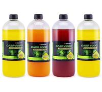 Tandem Baits Attrattivo per Pesci Esca Booster Liquido Attrattore Euro Booster XXL Set da 4 Pezzi 1 L Mix di Aromi Fruttati