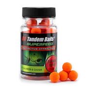 Tandem Baits Boilies da Carpa Pastura da Carpa Boilies Carpfishing SuperFeed Fluo Mini Pop Up 12 mm 30 g Salmone Grasso E Caviale