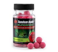 Tandem Baits Boilies da Carpa Pastura da Carpa Boilies Carpfishing SuperFeed Fluo Mini Pop Up 12 mm 30 g Chilli E Robin Red