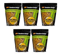 Tandem Baits Boilies da Carpa Pastura da Carpa Mangime da Pesca Euro Boilies Set da 5 Pezzi 18 mm 1 kg Banana