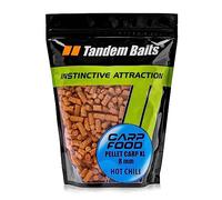 Tandem Baits Carp Food XL Natural Pellets Peperoncino Piccante Pellet di Carpa per La Pesca della Carpa Senza Sforzo Esche per La Pesca di Pesci Grandi Accessori per La Pesca della Carpa 8 MM 1 kg