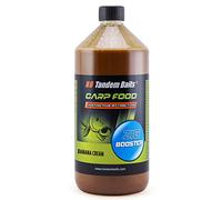 Tandem Baits Carp Food Zig Booster Crema di Banana | Carpfishing Pesche Pesca Accessori | Alimentatore per la Pesca Carpa | Aroma Inenso | Pesca Accessori alla Carpa 1000ml