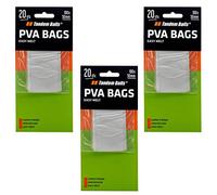 Tandem Baits Confezione da Sacchetti SR per Boilies in PVA Sacchetto in PVA per Boilies Super Resistente Tubo Solubile in Acqua Tubo di Alimentazione per Esche Accessori per Carpe 3x20 Pezzi 100x50mm