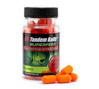 Tandem Baits Dumbells da Innesco per La Pesca alla Carpa Carpfishing SuperFeed Fluo Mini Dumbells Floating 30 g Krill Rosso