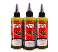 Tandem Baits Method Feeder Diffusion Turbo Booster Mix di Aromi Frutta Esca Pesca Carpa Esca per Pescare Carpe 3X 100 ml