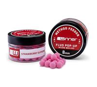 Tandem Baits Method Feeder Fluo Pop-up Micro Boilies Esche per Carpe Esche per per la Pesca della Carpa Accessori per Carpe Fragola Suprema 8mm 20g