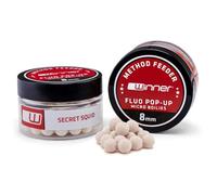 Tandem Baits Method Feeder Fluo Pop-up Micro Boilies Esche per Carpe Esche per per la Pesca della Carpa Accessori per Carpe Calamaro Segreto 8mm 20g