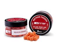 Tandem Baits Method Feeder Fluo Pop-up Micro Boilies Esche per Carpe Esche per per la Pesca della Carpa Accessori per Carpe Calamaro e Arancia 8mm 20g