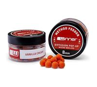Tandem Baits Method Feeder MF Diffusion Micro Boilies 8x20mm Crema di Vaniglia Esca per Carpe Pesca Esche da Pesca