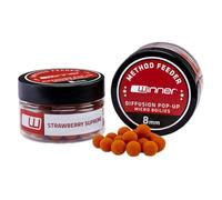 Tandem Baits Method Feeder MF Diffusion Micro Boilies 8x20mm Fragola Esca per Carpe Pesca Esche da Pesca