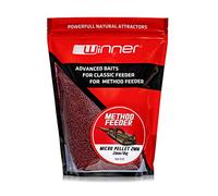 Tandem Baits Method Feeder Pellet Pesce Bianco Tinca Pesce persico Esche per Carpe Pellet per la Pesca della Carpa Accessori per Carpe Gamberetto Rosso 2 mm 1 kg