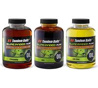 Tandem Baits Olio Attrattivo per Carpe Pastura da Carpa SuperFeed Pure Oil Set da 3 Pezzi 500 ml Olio Mix di Frutti