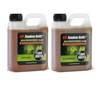 Tandem Baits Set di 2 SuperFeed Pure Booster Attrattivo Artic Krill + Salty Crayfish | Carpfishing Pesche Pesca Accessori | Alimentatore per la Pesca Carpa | Pesca Accessori alla Carpa 1000ml