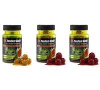 Tandem Baits Set di 3 Carp Food Mini Boosted Hookers Mix di Frutta | Carpfishing Pesche Pesca Accessori | Alimentatore per la Pesca Carpa | Pesca Accessori alla Carpa 12mm 50g