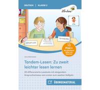 Tandem-Lesen: Zu zweit leichter lesen lernen: 20 differenzierte Lesetexte mit steigendem Anspruchsniveau vom ersten zum zweiten Halbjahr (2. Klasse)