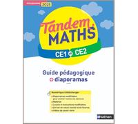 Tandem - Maths CE1 CE2 - Guide pédagogique + Diaporamas - Programme 2025