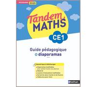 Tandem - Maths CE1 - Guide pédagogique + Diaporamas - Programme 2025