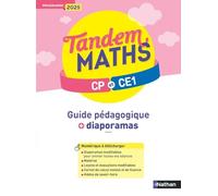 Tandem - Maths CP/CE1 - Guide pédagogique + Diaporamas: Programme 2025