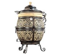 Tandoor - Forno in argilla refrattaria - Barbecue in ceramica per carne, pane, pizza e verdure, a carbone e in legno, per giardino e terrazza, affumicatore, tanur, Grand Tandyr, Tandir (Marakesh) ca.