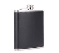 TANEAXON - Fiaschetta per Liquori da Whisky Grande Capacità, in Acciaio INOX, 18 oz/510 ml, Nero