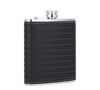 TANEAXON - Fiaschetta per Liquori da whisky, in Acciaio Inox, 18 oz/510 ml, Colore: nero