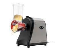 TaNeHaKi Affettaverdure elettrico con 5 lame a tamburo, funzionamento one-touch, grattugia multifunzione per verdure, formaggio, frutta, cucina professionale per la casa