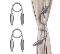 Tang Yuan 2PCS Cravatta per Tende Nodo per Tende Creativo Fibbia per Tende Cravatta per Tende Adatto per Tende Tende per Porte Decorazione Domestica Fai-da-Te-Grigio 52 cm