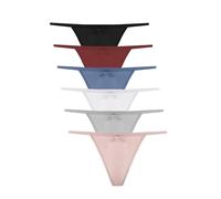 Tanga in Cotone Liscio con Finitura Sottile Che Non segna. Comodi, Morbidi ed Elastici. Progettati in Spagna - Confezione da 6, Multicolore, L/XL