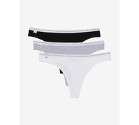Tanga Lacoste String bianco grigio nero (3 unità) - XS