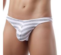 Tanga Uomo Cotone-Tanga Strings Uomo-Mutande da Uomo A Vita Bassa Colore 1 Confezione Block Traspirante Sexy Elastico Comodo Mutandine Mutandine Perizoma T Shirt Bianche Cotone