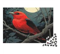 Tangara scarlatta|Alberos Under Completo Luna| Puzzle Divertenti Per Tutta La Famiglia 1000pcs (75x50cm) Adulti
