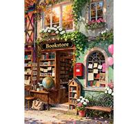 TangComplete Puzzle da 1000 pezzi per adulti e bambini, gioco impossible puzzle, idea regalo, puzzle intelligente, puzzle colorato, puzzle con motivo libreria