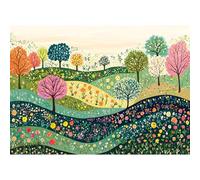 TangComplete Puzzle da 500 pezzi per adulti e bambini, gioco impossibile, puzzle, puzzle intelligente, puzzle colorato, puzzle con motivo boschetto stagionale