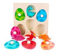 Tangdudu Dinosauri Puzzle Legno Bambino 1-4 anno, Giochi Montessori anno, Giochi Educativi