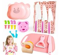 Tangdudu Set di Coltello da Cucina per Bambini per la Vera Cucina, 25 Pezzi Coltelli di Sicurezza per Bambini, Coltelli Bambini per Tagliare, Utensili Cucina Montessori, Regalo de Cumpleaños para Niña