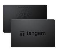 TANGEM Confezione da 2 - Secure Crypto Wallet - Conservazione frigorifera affidabile per Bitcoin, Ethereum, NFT e altre monete - Portafoglio hardware offline al 100%
