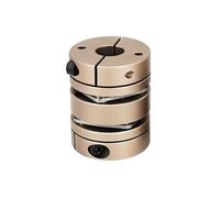 Tangerniu 1 pz Alluminio D32 L41 Giunto Doppio Diaframma Albero Motore Flessibile Giunto 32mm Diametro 41mm Lunghezza Stampante 3D Cardano Giunto per albero(10X10mm)