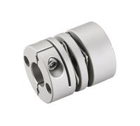 Tangerniu 1 pz D39L49 Giunto a doppio diaframma Connettore elastico Diametro 39 mm Lunghezza 49 mm Giunto albero for vite a sfere Servomotore passo-passo Giunto per albero(10x16mm)