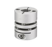 Tangerniu 1 pz Lega di alluminio D20 L30 Doppio diaframma Giunto Connettore elastico 20x30mm Vite a sfere Passo Servo Motore Encoder Giunto per albero(6.35x8mm)