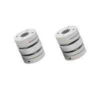 Tangerniu Accoppiatore encoder albero 2 pezzi Diametro 56 mm Lunghezza 63 mm Accoppiamento membrana a doppia membrana flessibile Giunto per albero(14mm to 15mm)