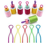 Tangger 100 Pezzi Porta Fili Cucito Porta Rocchetti di Filo Porta Bobine per Macchina da Cucire Clip di Bobina Portafilo per Bobina Clip Porta Rocchetto Plastica